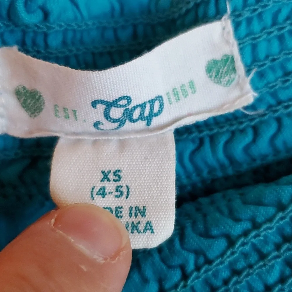 GAP Girls 3 Pack Tank Tops Size XS (4-5)- Turquoise, Pink, Red‎